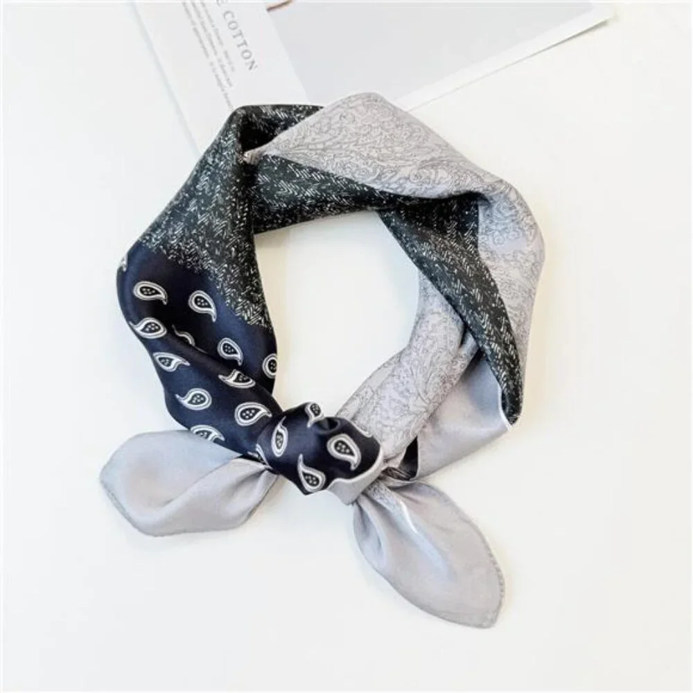 Printed Silk Square Scarf